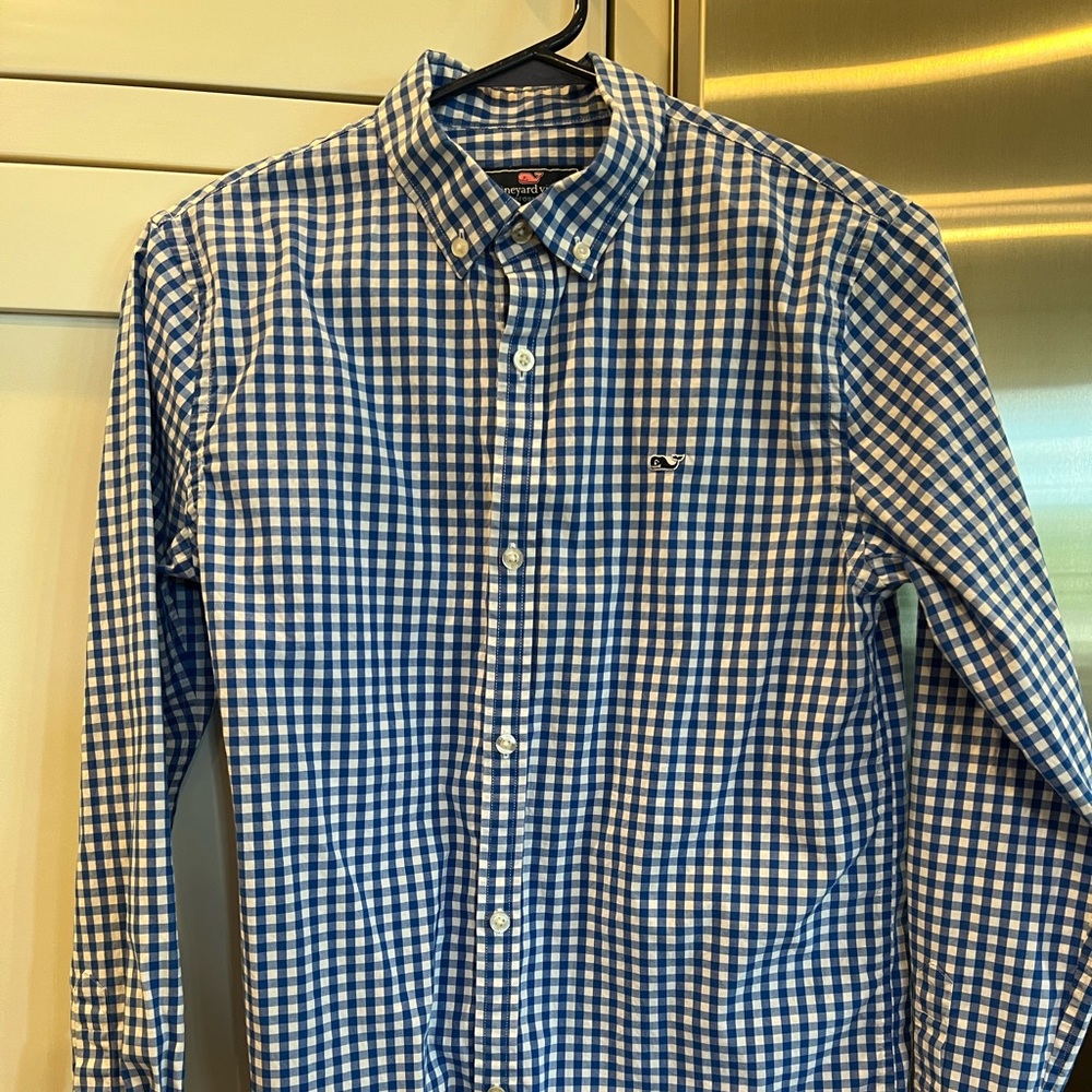 Vineyard Vines Boys XL gingham shirt
